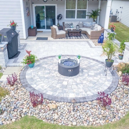 Patios - Ridge Circle - Oceanic Blue