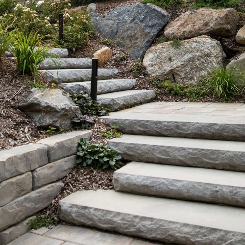 Steps - Rockface Steps - Bluestone