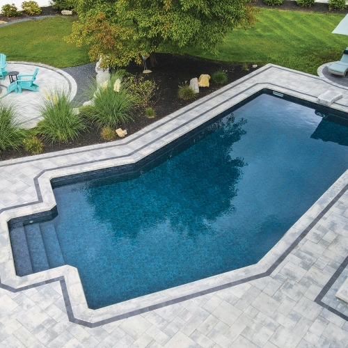 Pool Decks - Stone ridge XL - Oceanic Blue