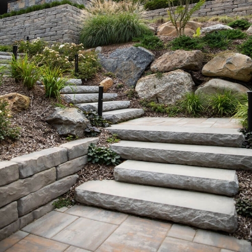 Steps - Rockface Steps - Bluestone