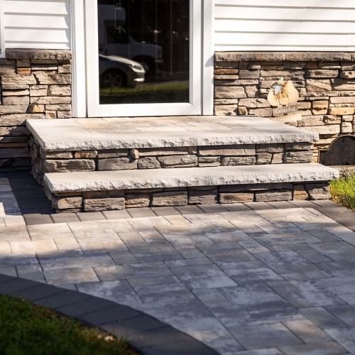 Steps - Rockface Treads - Bluestone