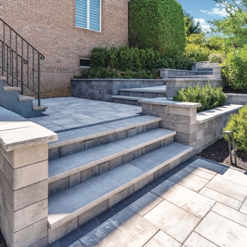 Steps - Rockface Treads - Bluestone