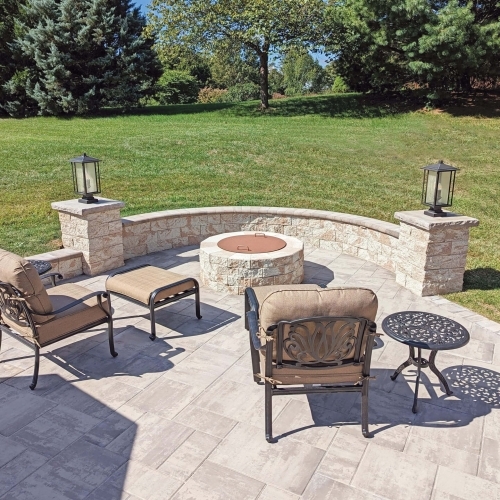 Fire Pits - Serafina Fire Pit - Travertina