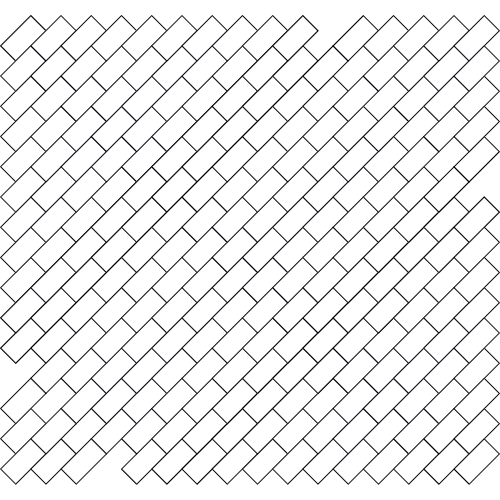 Pattern - 45˚ Running Bond