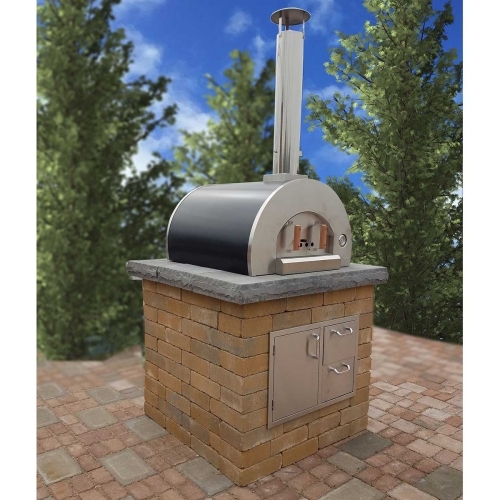 Outdoor Dining - Verona Pizza Oven - Adobe Blend