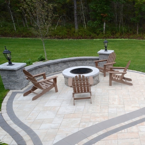 Fire Pits - Serafina Fire Pit - Granite City Blend