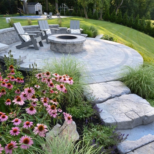 Fire Pits - Serafina Fire Pit - Granite City Blend