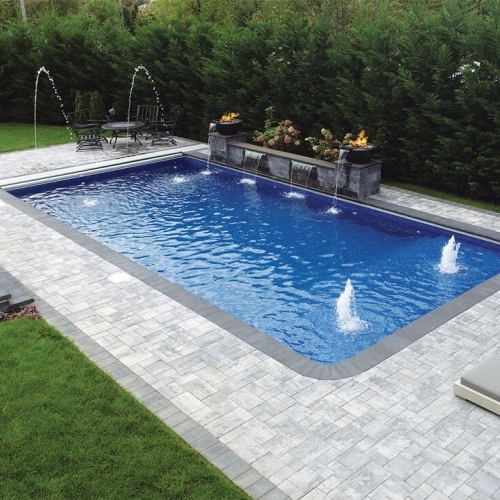 Pool Decks - Stone Ridge - Graphite Pearl Blend