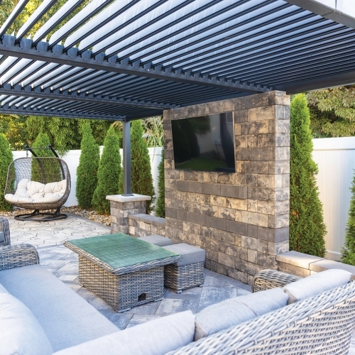 Walls - Stonegate Contemporary Wall - Graphite Pearl Blend