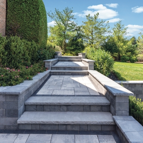 Steps - Rockface Treads - Bluestone