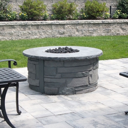 Fire Pits - Ovation Fire Pit - Ledge Stone / Bluestone