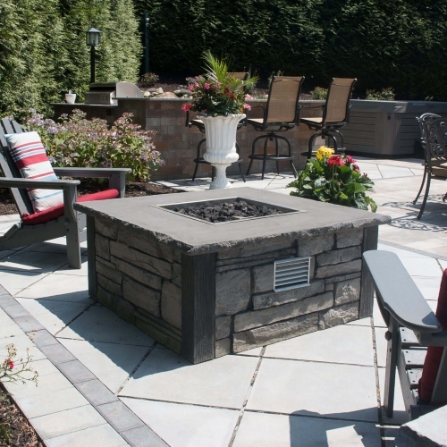 Fire Pits - Encore Fire Pit - Ledge Stone / Bluestone