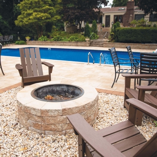 Fire Pits - Serafina Fire Pit - Travertina