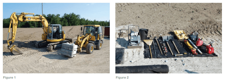 Redi-Rock® retaining wall Installation