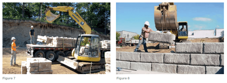 Redi-Rock® retaining wall Installation