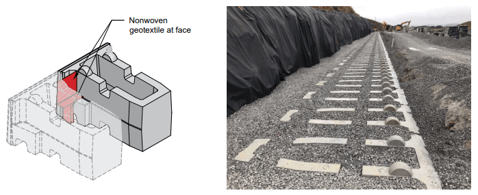Redi-Rock® retaining wall Installation