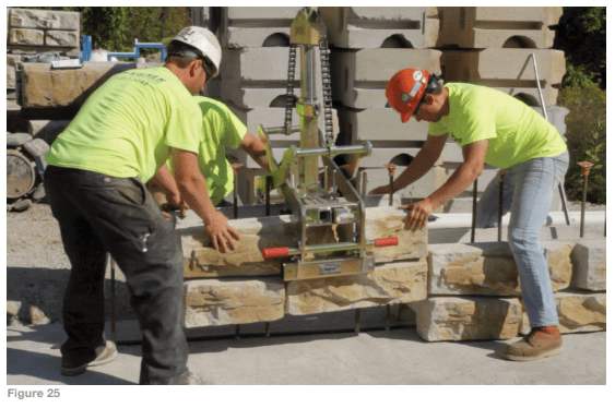Redi-Rock® retaining wall Installation