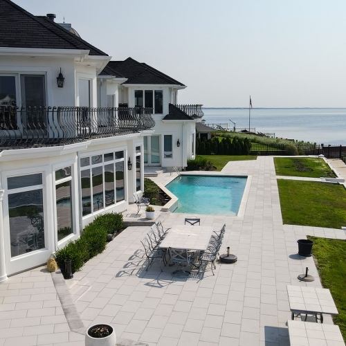 Pool Decks - Alpine Contemporary 16x24 - Snow