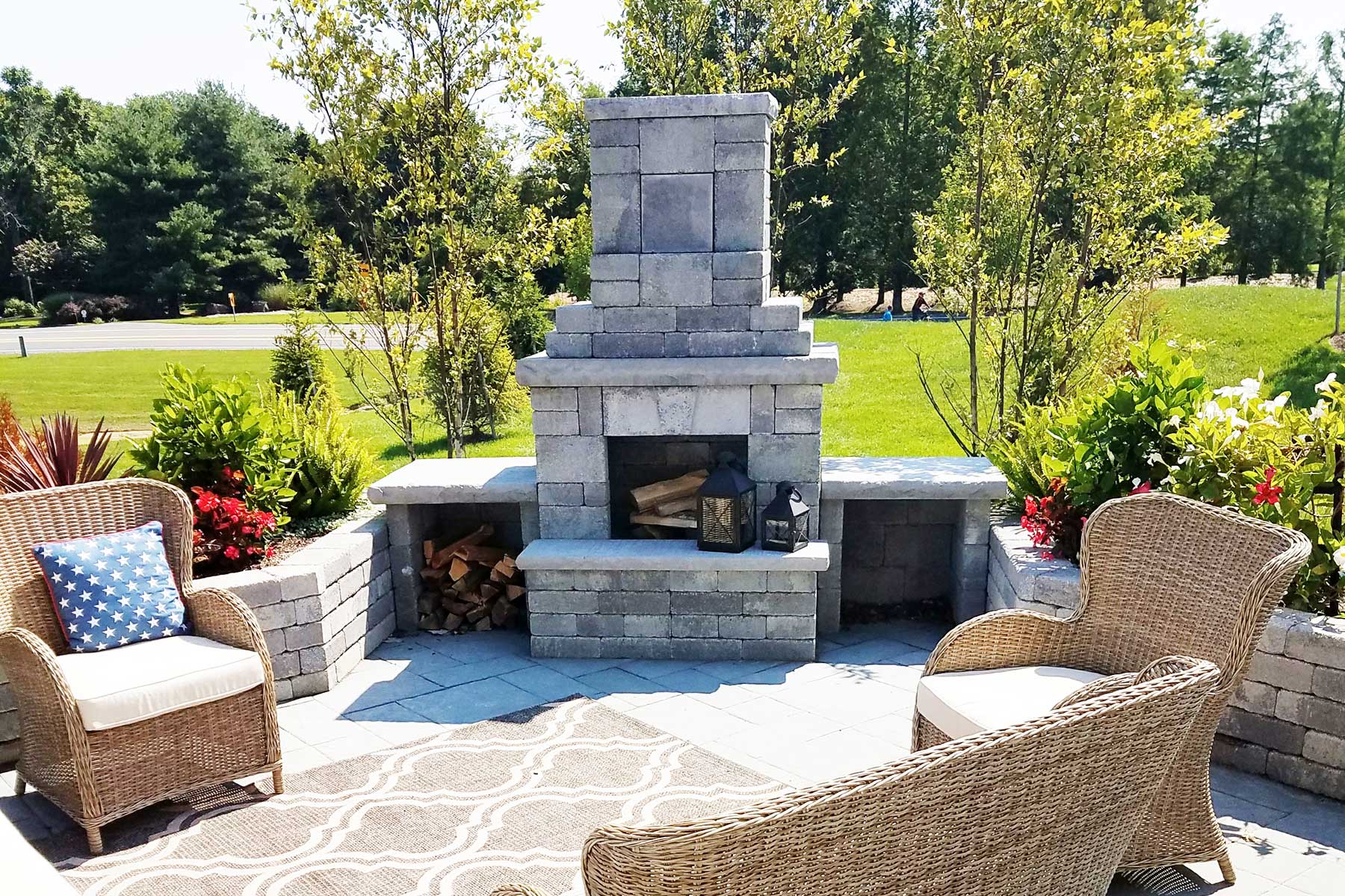 Fireplaces - Mini Verona Fireplace - Granite City
