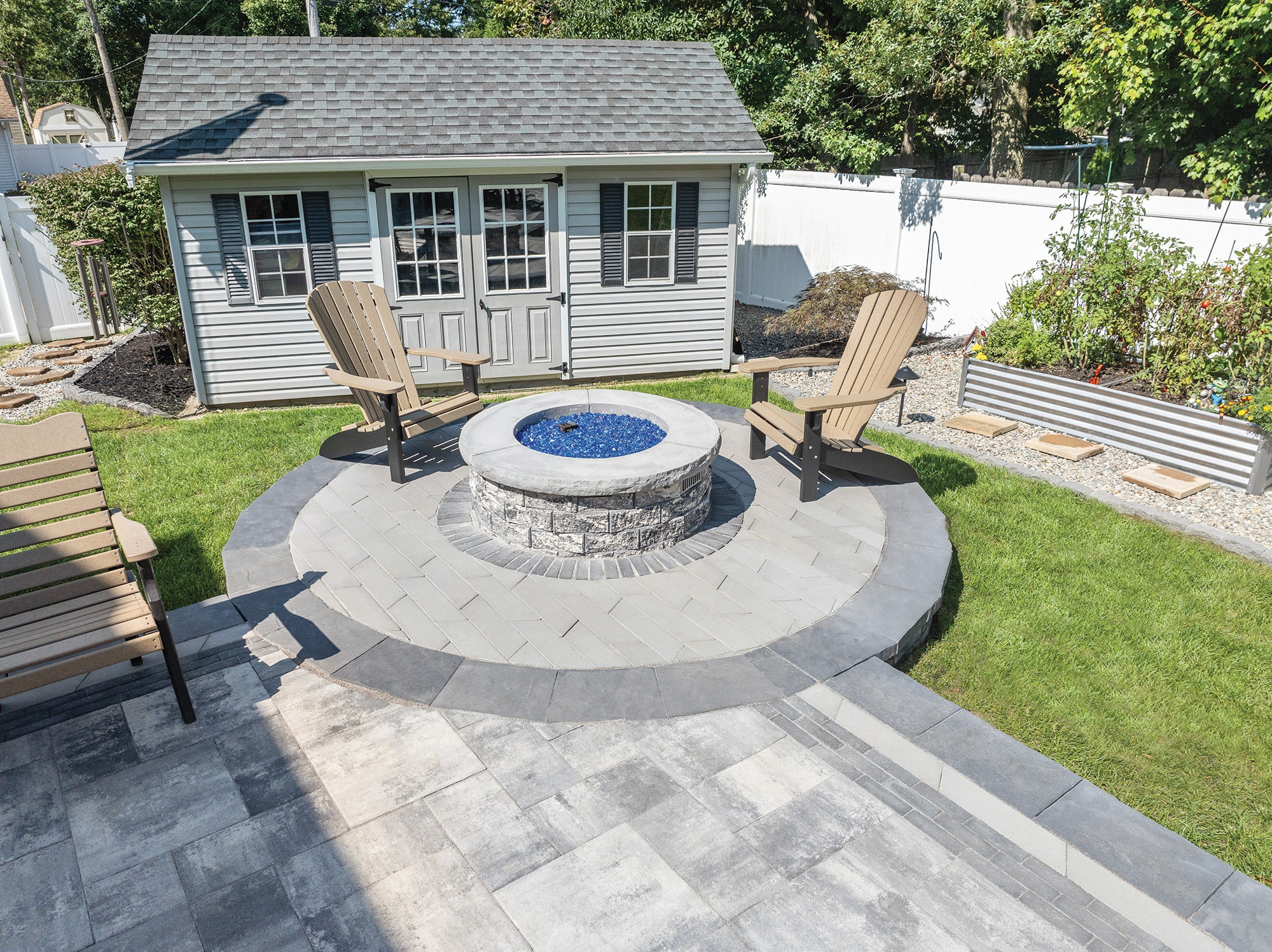 Fire Pits - Serafina Fire Pit - Grapite Pearl